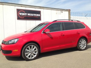 Red Jetta Wagon Tinted