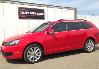Red Jetta Wagon Tinted